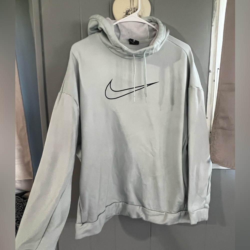 Light Blue Nike Scoop Neck Sweatshirt
